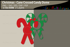 Cane crossed candy dome Product Image 2