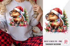 Christmas Sublimation Design, Ho ho Capybara Sublimation Png, Christmas Png