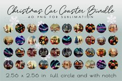 Christmas Car Coaster Mega Sublimation Bundle 40 PNG