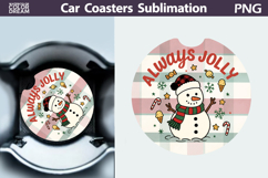Christmas Car Coaster | Christmas Quote Round Coaster Product Image 1