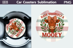 Christmas Car Coaster | Christmas Quote Round Coaster Product Image 1