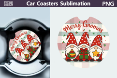 Christmas Car Coaster | Christmas Quote Round Coaster Product Image 1