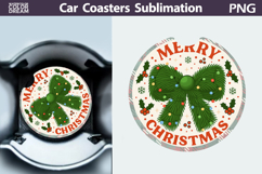Christmas Car Coaster | Christmas Quote Round Coaster Product Image 1