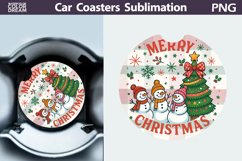 Christmas Car Coaster | Christmas Quote Round Coaster Product Image 1