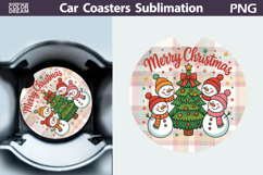 Christmas Car Coaster | Christmas Quote Round Coaster Product Image 1