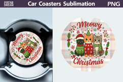 Christmas Car Coaster | Christmas Quote Round Coaster Product Image 1