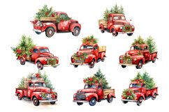 Christmas Car. Vintage Christmas Sublimation Product Image 2