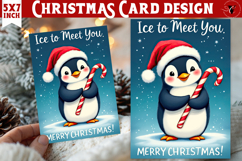 Cute Christmas Card | Christmas Penguin Product Image 1