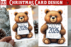 Cute Christmas Card | Christmas Bear Product Image 1