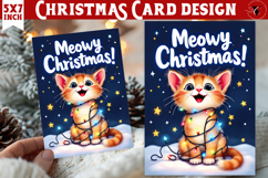 Cute Christmas Card | Christmas Kitty Product Image 1