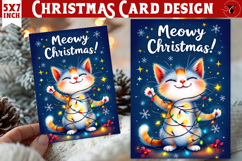 Cute Christmas Card | Christmas Kitty Product Image 1