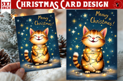 Cute Christmas Card | Christmas Kitty Product Image 1