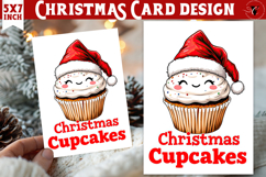 Cute Christmas Card | Christmas Cupcake Product Image 1