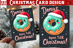 Cute Christmas Card | Christmas Donut Product Image 1