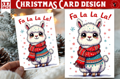 Cute Christmas Card | Christmas Lama Product Image 1