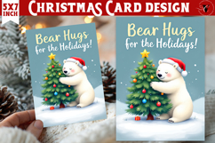 Cute Christmas Card | Christmas Polar Bear Product Image 1