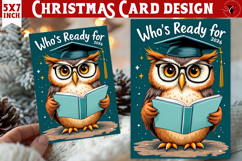 Cute Christmas Card | Christmas Owl Product Image 1
