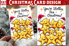 Cute Christmas Card | Christmas Stars Product Image 1