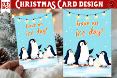 Cute Christmas Card | Christmas Penguin Product Image 1