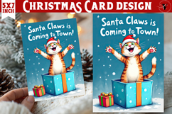 Cute Christmas Card | Christmas Kitty Product Image 1