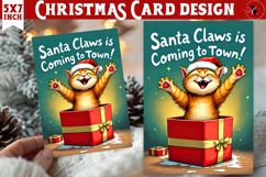 Cute Christmas Card | Christmas Kitty Product Image 1