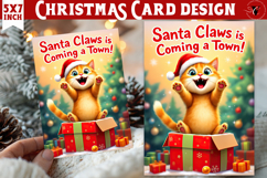 Cute Christmas Card | Christmas Kitty Product Image 1