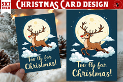 Cute Christmas Card | Christmas Reindeer Product Image 1