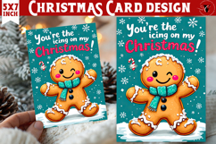 Cute Christmas Card | Christmas Gingerbread man Product Image 1