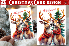 Cute Christmas Card | Christmas Reindeer Product Image 1