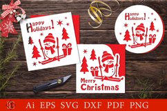 Christmas card covers. Cut file Product Image 1