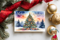 Merry Christmas Card Clipart Product Image 1
