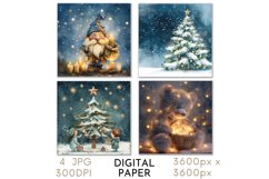 Christmas Card Paper Watercolor JPG