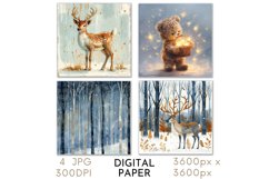 Christmas Card Paper Watercolor JPG