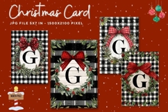 Merry Christmas Card Vintage Winter Snow Greeting Card_28 Product Image 1
