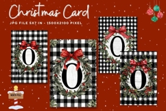 Merry Christmas Card Vintage Winter Snow Greeting Card_37 Product Image 1