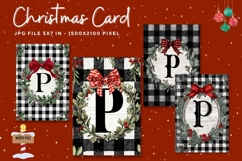 Merry Christmas Card Vintage Winter Snow Greeting Card_38 Product Image 1