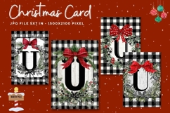 Merry Christmas Card Vintage Winter Snow Greeting Card_43 Product Image 1