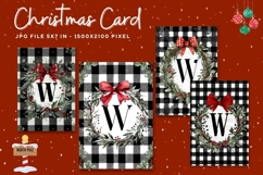 Merry Christmas Card Vintage Winter Snow Greeting Card_45 Product Image 1
