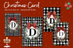 Merry Christmas Card Vintage Winter Snow Greeting Card_20 Product Image 1