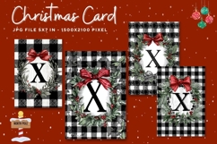 Merry Christmas Card Vintage Winter Snow Greeting Card_46 Product Image 1