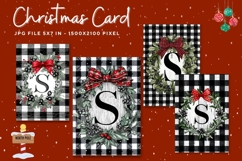 Merry Christmas Card Vintage Winter Snow Greeting Card_49 Product Image 1