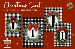 Merry Christmas Card Vintage Winter Snow Greeting Card_31 Product Image 1