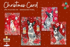 Merry Christmas Card Vintage Winter Snow Greeting Card_7 Product Image 1
