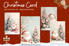 Merry Christmas Card Vintage Winter Snow Greeting Card_31 Product Image 1
