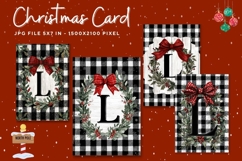 Merry Christmas Card Vintage Winter Snow Greeting Card_34 Product Image 1