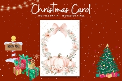 Merry Christmas Card Vintage Winter Snow Greeting Card_21 Product Image 1