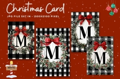Merry Christmas Card Vintage Winter Snow Greeting Card_35 Product Image 1