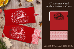 Christmas card with deer / Cut-out file Product Image 1