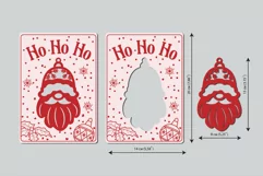 Christmas card with Santa Claus/Laser cut/SVG Product Image 2