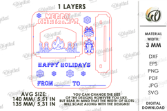 Christmas Card With Stand Laser Cut. Christmas SVG Product Image 2